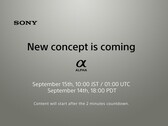 Sony wird am 15. September ein neues Alpha Kamera-Konzept präsentieren, vermutlich die Sony A7c.
