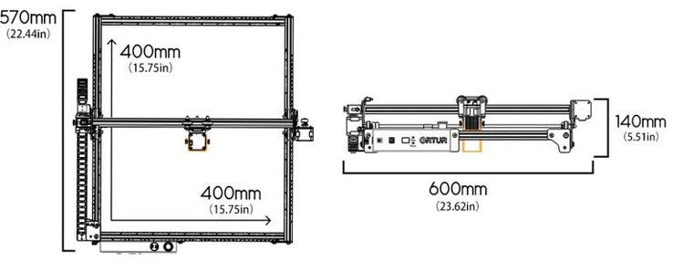 Maße Ortur Laser Master 2 Pro