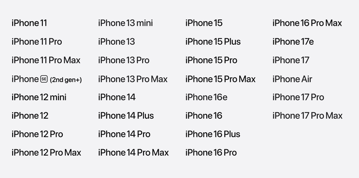 iOS 27 läuft auf allen iPhones, die mit iOS 26 kompatibel waren.