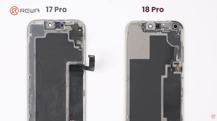 iPhone 17 Pro vs. iPhone 18 Pro: Neues Layout auf der Rückseite des Displaypanels