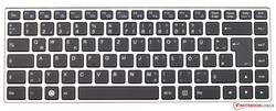 Tastatur des Tuxedo InfinityBook Pro 13 2017