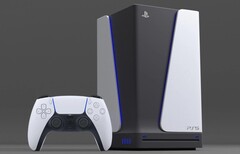Ein reddit-Nutzer hat ein Bild erstellt welches das Design der PlayStation 5 auf Grundlage des Controllers zeigt. (Bild: u/robo3687, reddit)