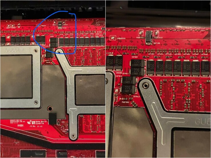 Vor (links) und nach der Shunt-Mod (rechts). (Bildquelle: thatavidreadertrue via Reddit)