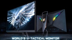 Gigabyte Aorus FI27Q Tactical Gaming Monitor mit 165 Hz und 2K.