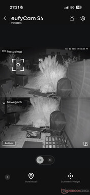 Live-Bild mit Infrarot