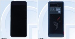 Eine TENAA-Zertifizierung zeigt erneut das Design des Asus ROG Phone 5. (Bild: TENAA, via MySmartPrice)