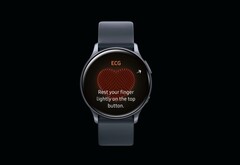 Die versprochene EKG-Funktionalität der Galaxy Watch Active 2 soll nachgeliefert werden, doch das dauert noch einige Monate. (Bild: Samsung)