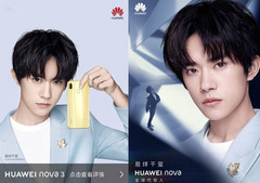 Erste Teaser zeigen teils bereits das Design des Nova 3 - es ähnelt dem P20 Lite von Huawei.