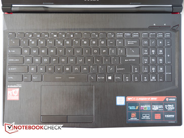 Die Tastatur ist recht ordentlich ...