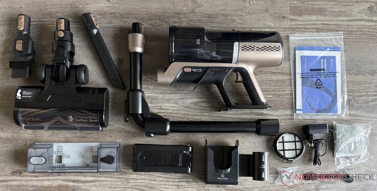 Lieferumfang des Proscenic P20 OnePass