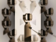 DJIs neue Osmo Pocket 4, wie sie im neuesten auf X veröffentlichten Teaser-Video zu sehen ist.