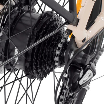 Verbaut ist ein Nabenmotor (Bildquelle: Kemoway)