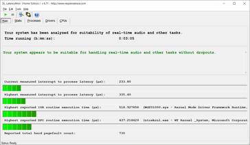 LatencyMon Übersicht