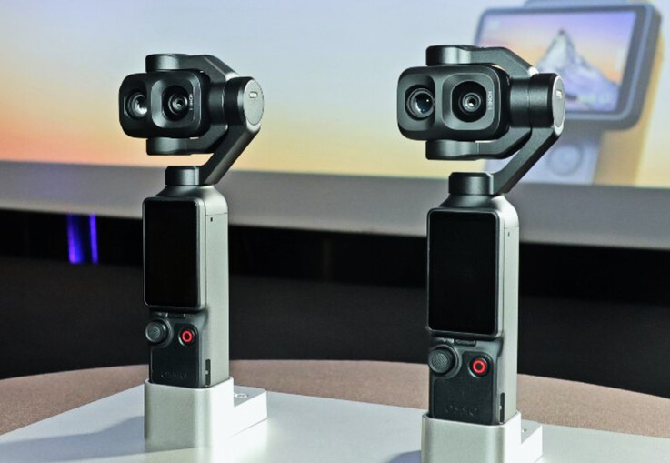 Zwei ausgestellte DJI Osmo Pocket 4P beim Filmfestival in Cannes