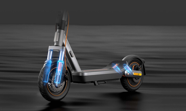 Verbaut ist vorn und hinten eine Federung (Bildquelle: Xiaomi)