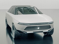 Die schönen Konzeptbilder zeigen das Apple Car als stylischen Elektro-SUV im sportlichen Coupé-Design (Bild: Vanarama)