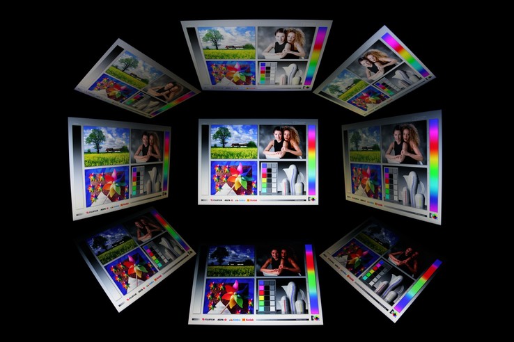 Blick aufs Display im 45-Grad-Winkel