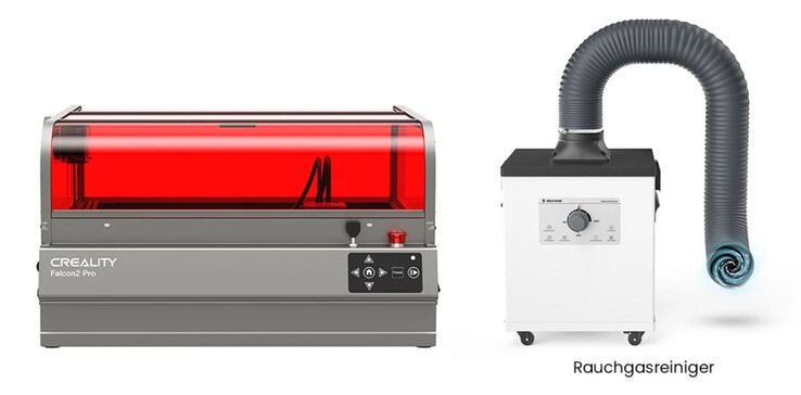 Den Creality Falcon2 Pro gibt es aktuell mit und ohne Rauchgasreiniger im Angebot.