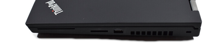 rechts: Smartcard, SDcard, USB A 3.0, Kensington-Lock