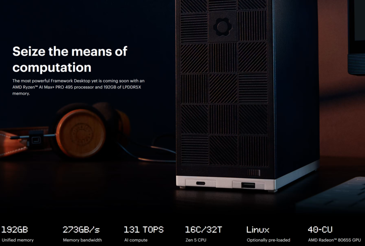 Frameworks Teaser zum Gorgon Halo Desktop-PC