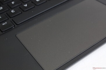 Das ClickPad ist für ein 17,3-Zoll-Notebook recht klein, bietet aber gute Gleiteigenschaften und funktioniert zuverlässig.