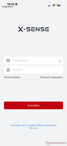 Login in X-Sense App