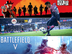 Game-Charts: Red Dead Redemption 2, FIFA 19 und Battlefield V die Top-Games.