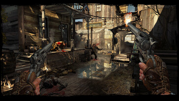 Im Bild: Ein Gameplay-Screenshot aus Call of Juarez: Gunslinger.