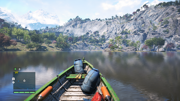 In Far Cry 4 kann man eine Reihe von Fahrzeugen fahren, darunter auch Boote. (Bildquelle: Ubisoft)