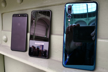 von links: Huawei P10, P20 und P20 Pro