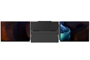 Das Magic Bay Dual Display Concept wird zusätzlich abgestützt...