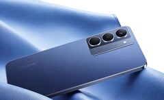 Das Realme P3x 5G setzt auf ein modernes Design mit flachem Rahmen und optional einer Rückseite mit Leder-Textur. (Bildquelle: Realme)