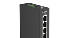 Der DIS-100E-05 bietet für Fast-Ethernet-Anschlüsse.
