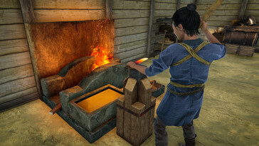 Eine Schmiede in Sengoku Dynasty.