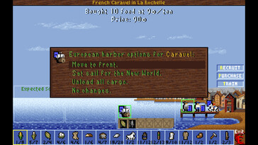 Im Bild: Ein Gameplay-Screenshot aus Sid Meier’s Colonization (Classic).