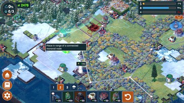 Gameplay-Screenshot aus Terra Nil.
