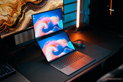 Das Asus Zenbook Duo ist ein starker 14-Zoll-Laptop mit zwei Bildschirmen und somit viel Arbeitsfläche (Bildquelle: Andreas Osthoff)