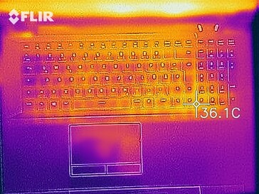 Wärmeentwicklung Oberseite (Leerlauf)