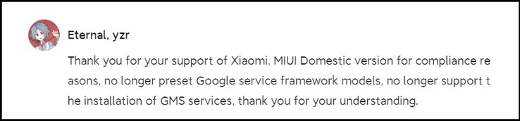 Xiaomi Forum Post