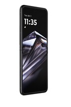 Ein Blick auf das Smartphone im aufgeklappten Zustand.