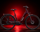 Das Trek District+ E-Bike in "Cobra Blood"