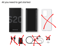 Samsungs günstigsten Modellen von 2026 liegen lediglich eine Bedienungsanleitung und ein SIM-Tool bei
