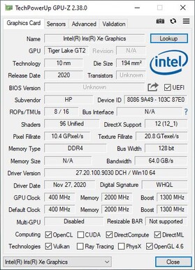 HP ProBook 440 G8 - GPUz