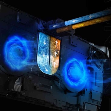 Je nach Version ist eine Wasserkühlung nutzbar (Bildquelle: OneXplayer)