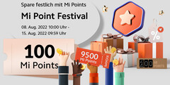 Xiaomi Mi Point Festival: Punkte sammeln und sparen, viele Xiaomi-Produkte günstiger.