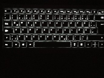 Tastaturbeleuchtung (max. Helligkeit)
