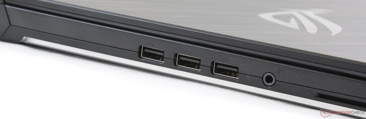Links: 3x USB 3.1 Gen 1 Typ-A, kombinierter 3,5-mm-Audioanschluss