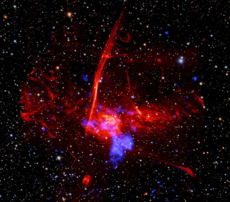 Aufnahme der Supernova durch das Chandra-Teleskop
