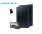 Anker Solix Solarbank 2 mit 1,6 kWh als Balkonkraftwerk-Komplettset mit vier Solarmodulen