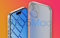 Das Apple iPhone 15 wird offenbar minimal größer als das iPhone 15 Pro, die Kameras sitzen aber flacher im Gehäuse. (Bild: 9to5Mac)